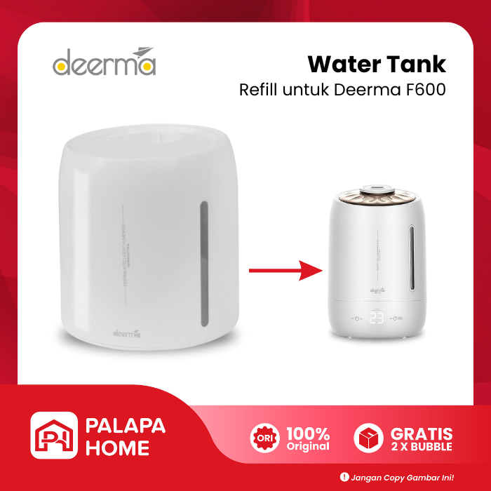Deerma Tangki Air Humidifier F600 Sparepart Refill Water Tank