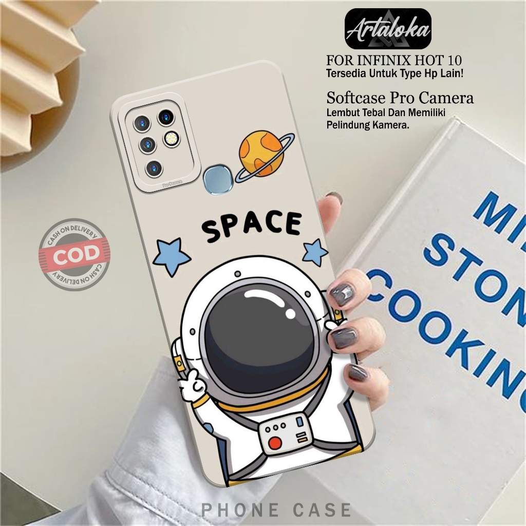 Case Hp Infinix Hot 10 Fashion Case Astronod Softcase Infinix Hot 10 Silikon TPU Pro Camera Casing I