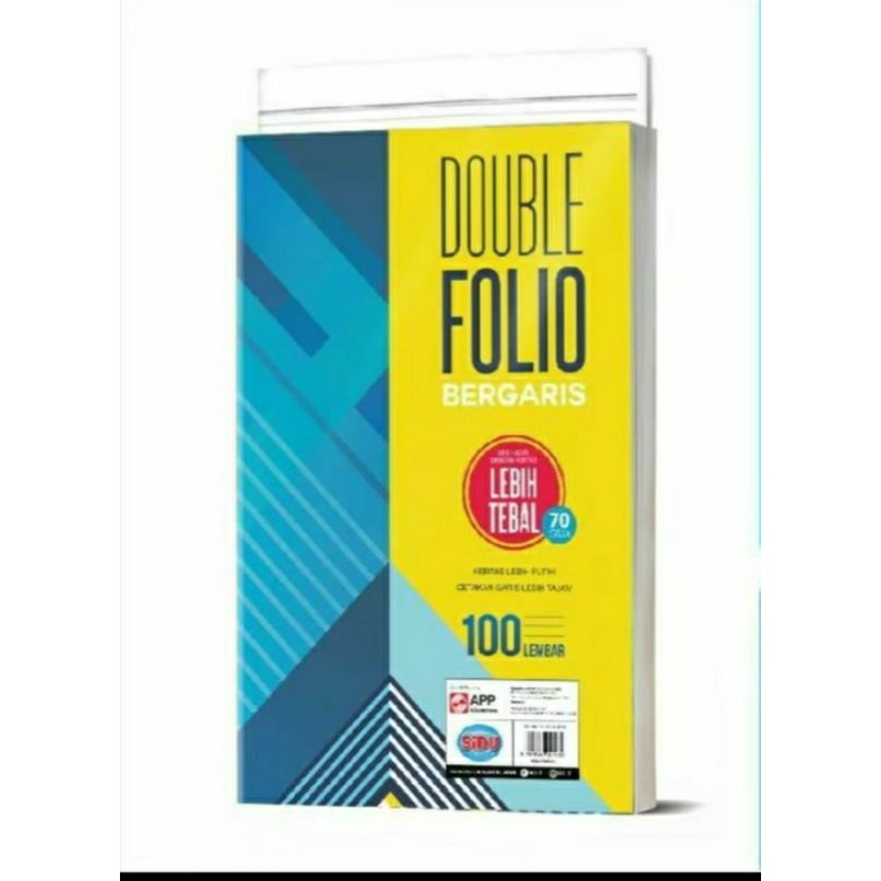 

Kertas Double Folio Bergaris SIDU 100 lbr ( 1 Pack )
