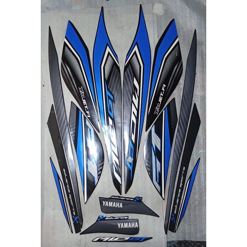 Striping Stiker Body Kanan Kiri Full set Mio GT tahun 2013 Original