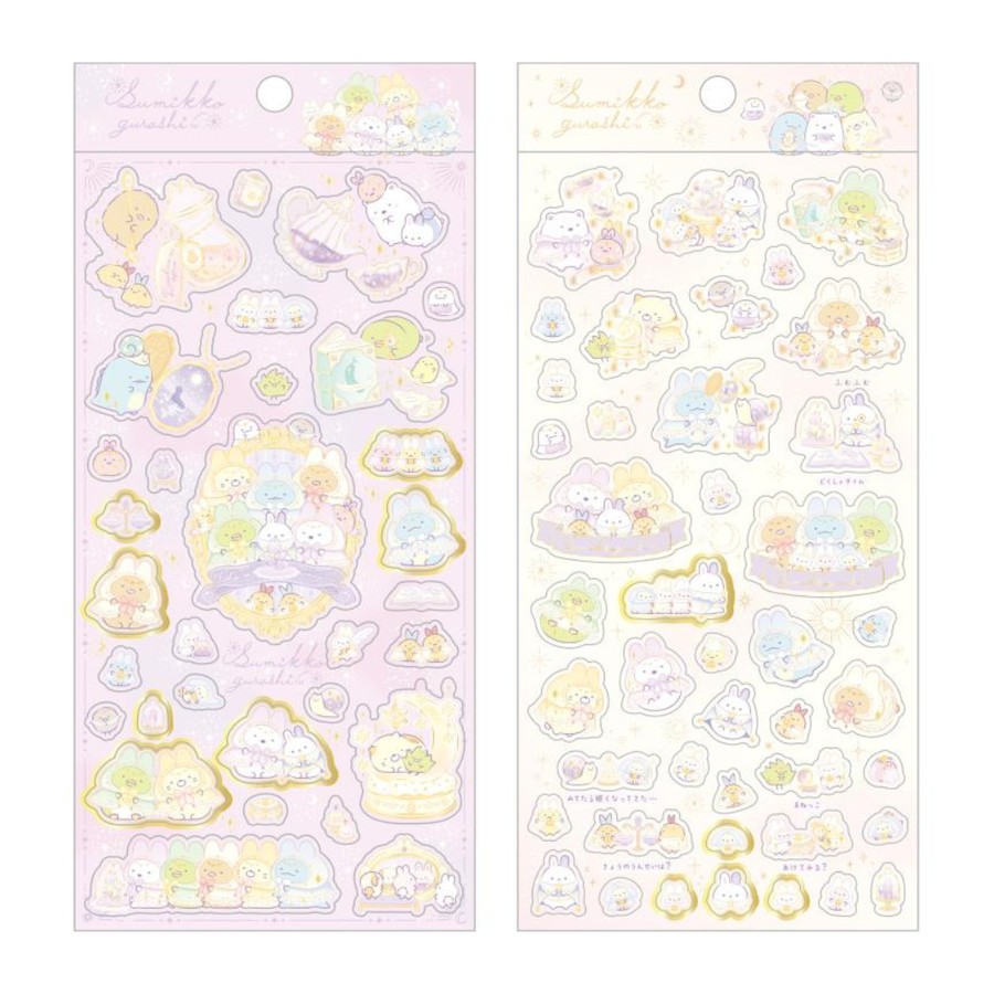 

Sticker San-X Sumikko Gurashi Mysterious Rabbit Flower Clear Seal Journal Deco Stiker Limited Edition