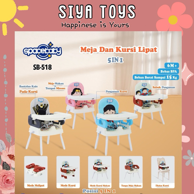 SIYA FREE BUBBLEWRAP KURSI MAKAN BAYI SB 518 536 538 917 925A BOOSTER SEAT MEJA BLOCK PUZZLE ET 9881