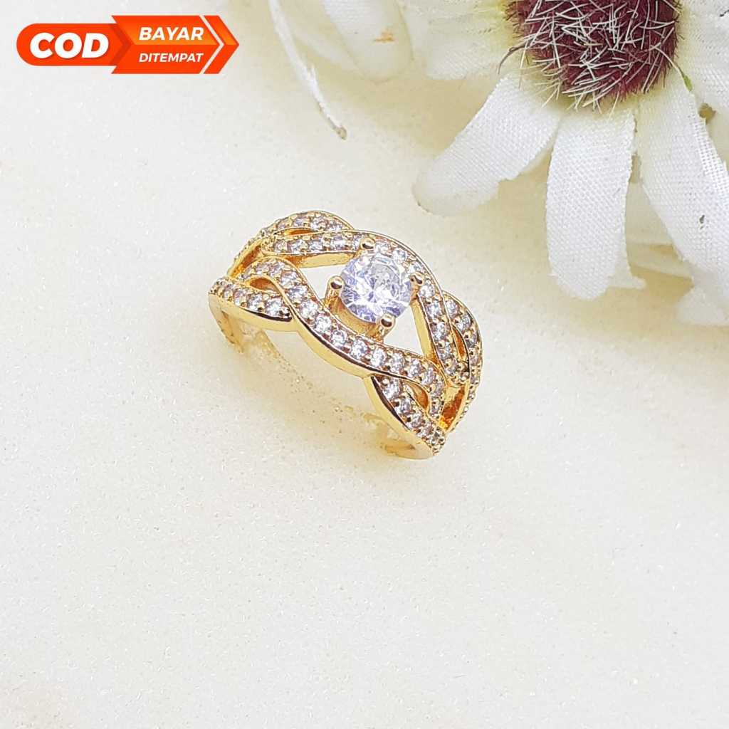 white-cincin xuping lpais emas model kekinian wanita dewasa kwalitas terbaik DHU32