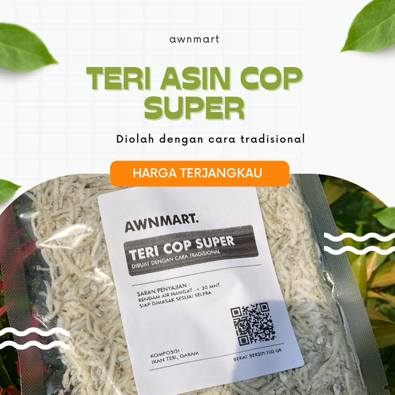 

[COD] Ikan Asin kering Teri COP Super - 500 gr / 250 gr / 200 gr