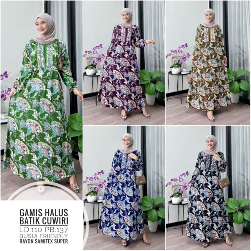 gamis halus batik cuwiri