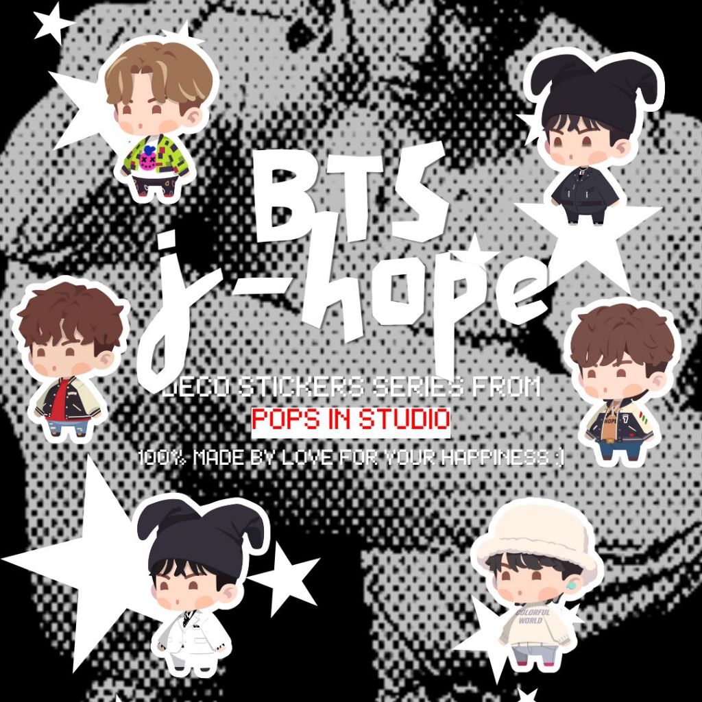 

[POPSINSTUDIO] BTS In The Seom Members Deco Holo Stickers Set RM Jin Suga J-Hope Jimin V Jungkoook