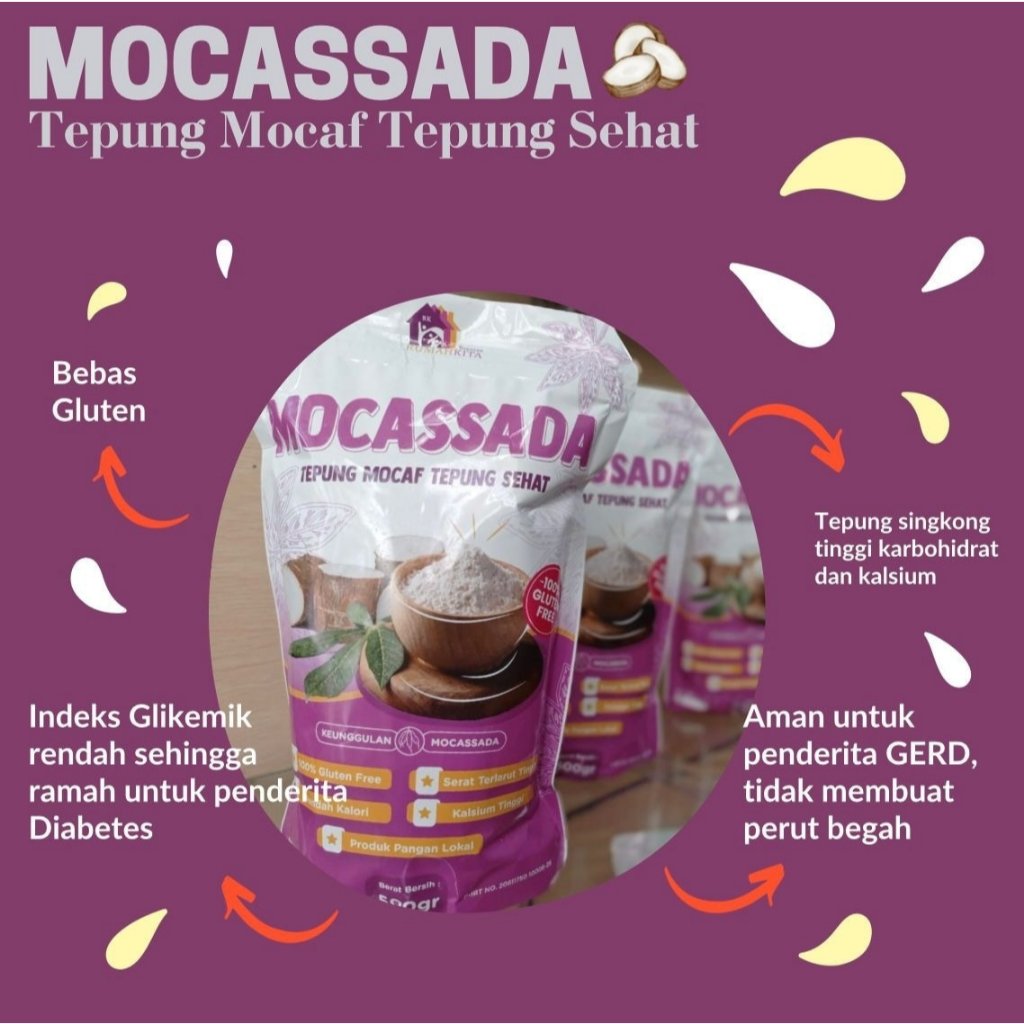 

TEPUNG MOCAF UBI GLUTEN FREE PENGGANTI TERIGU 1KG