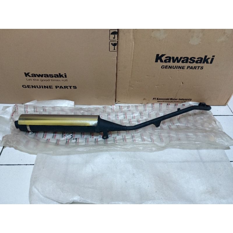 Knalpot Blitz joy 125 knalpot original kawasaki Bitz joy pnp edge blitz r Muffler blitz joy