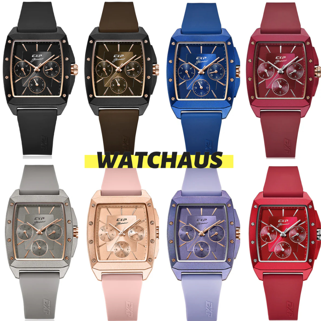 JAM TANGAN WANITA EXPEDITION E6636 E 6636 BFR ANALOG RUBBER STRAP