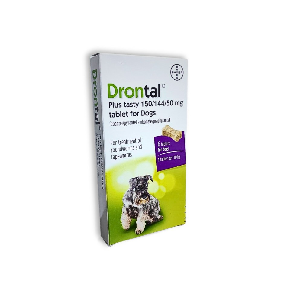 EXOTICGOODS DRONTAL DOG 1 TABLET DRONTAL ANJING OBAT CACING ANJING OBAT CACING PUPPY OBAT CACING
