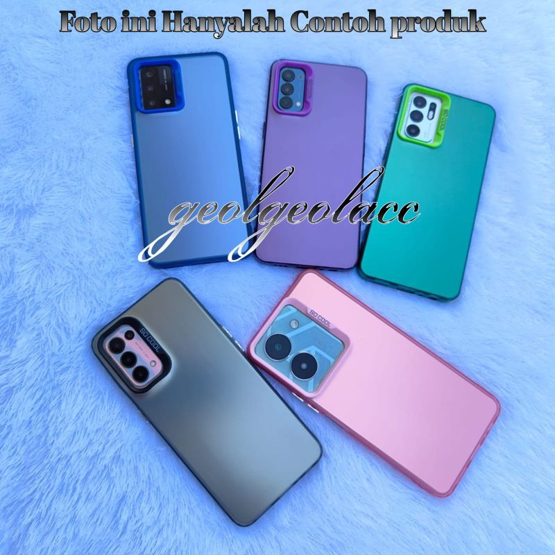 Softcase Casing OPPO RENO 4F Case Silikon Hybrid IMD Matte Plate Hologram For OPPO Bahan Bagus Tahan
