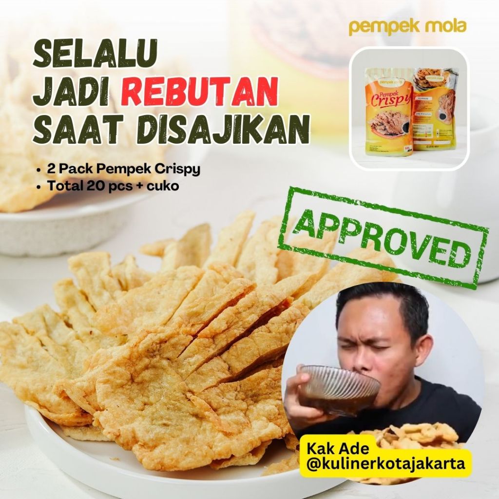 

PEMPEK MOLA CRISPY - PAKET SUPERHEMAT - 2 PACK Pouch