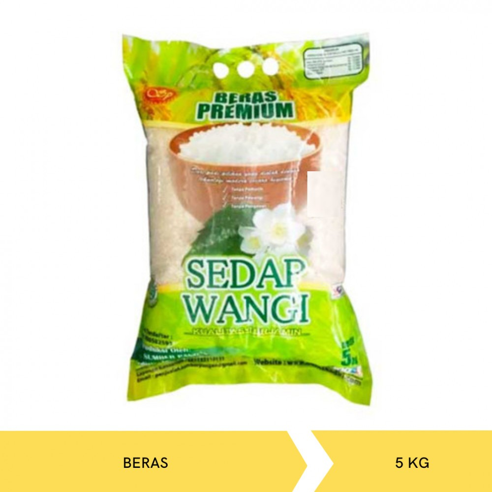 

Beras SEDAP WANGI 5liter