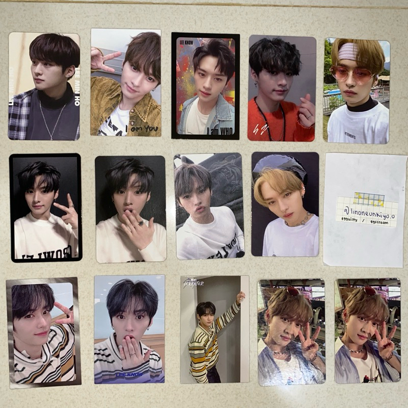 [WTS AAB PC LINO SKZ]leeknow stray kids photocards mixtape imw imy miroh yw levanter noeasy logo bla