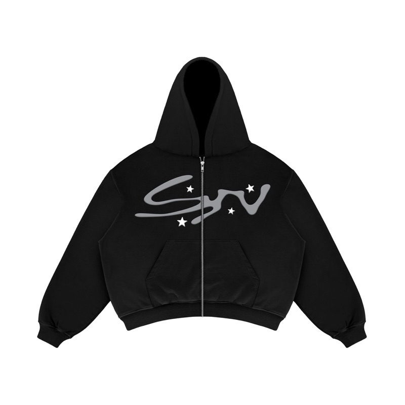 Satisfaction Hoodie Zipper Boxy 375GSM Saints Black