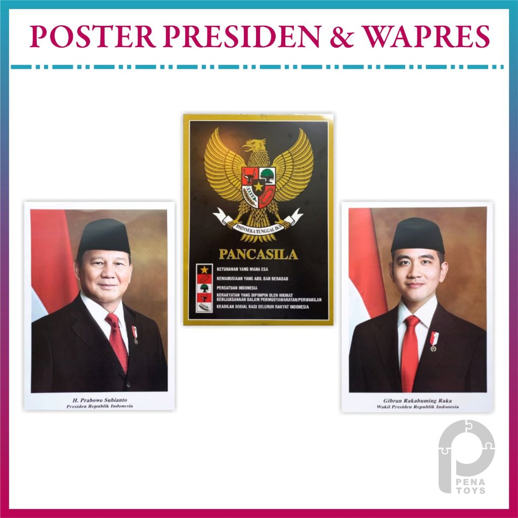 Poster Presiden Gambar Garuda Presiden dan Wakil Presiden