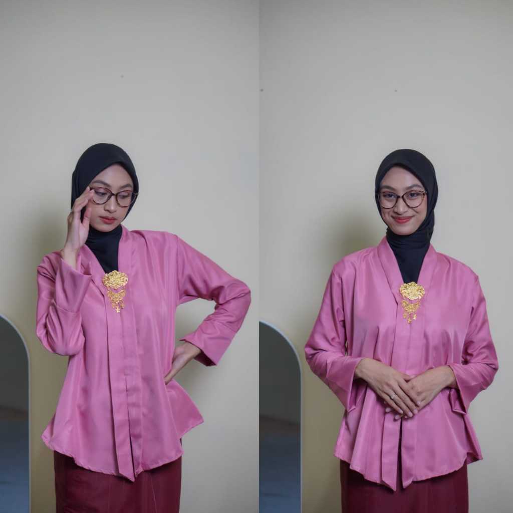 KEBAYA ENCIM BETAWI MODERN POLOS - ATASAN KEBAYA ENCIM BORDIR - KEBAYA ENCIM MODERN - KEBAYA WISUDA 