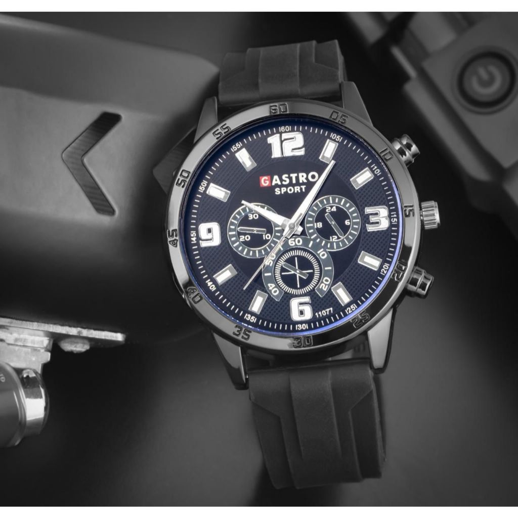 COD /  Jam Tangan Pria Anti Air / Jam Tangan GASRTRO Rubber Keren Elegan
