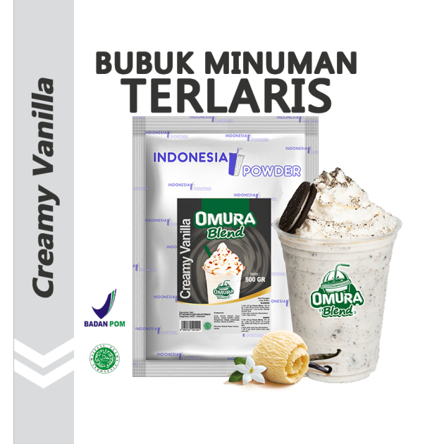 

OMURA BLEND CREAMY VANILLA 500gr/MINUMAN BOBA/BUBUK PREMIUM