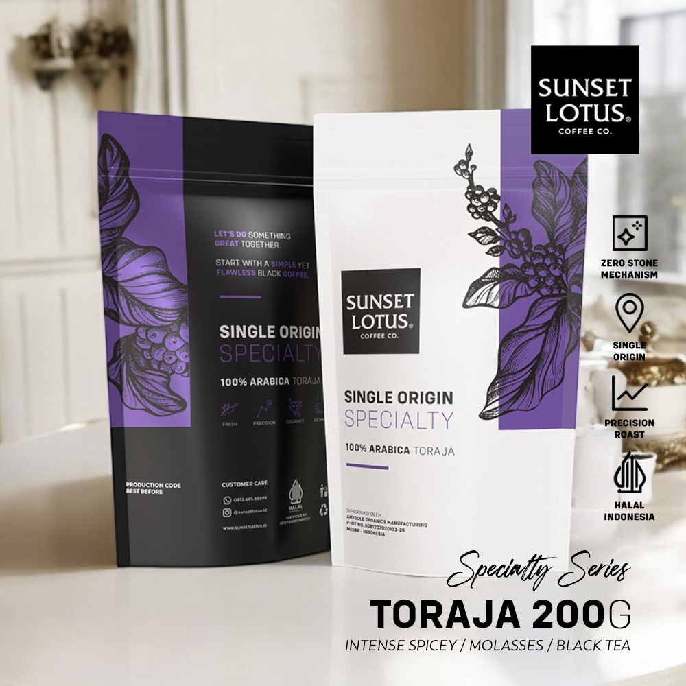 

Sunset Lotus Specialty Arabika Toraja Kalosi 200g