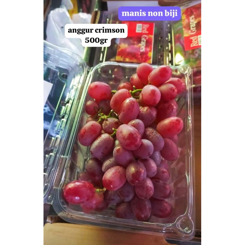 

anggur crimson tanpa biji segar manis