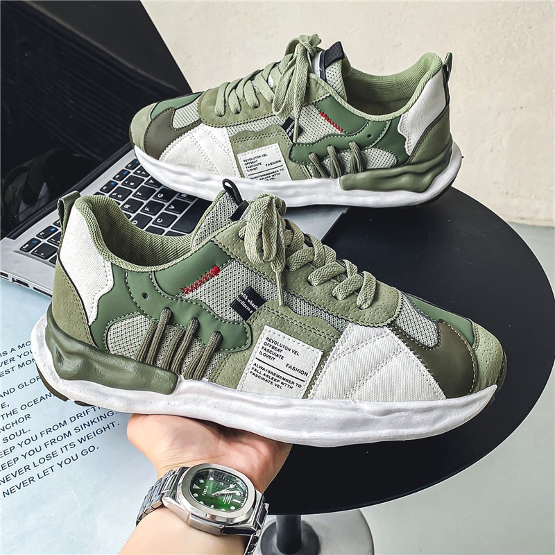 OMAHPATU Sepatu Pria terbaru sepatu cowok Sneakers pria casual sepatu joging pria k47