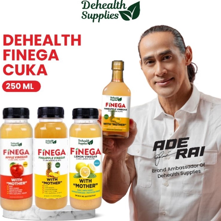 

Miliki sekarang FINEGA ex VINEGA CUKA APEL NENAS LEMON 25ml Botol PLASTIK Dehealth Supplies