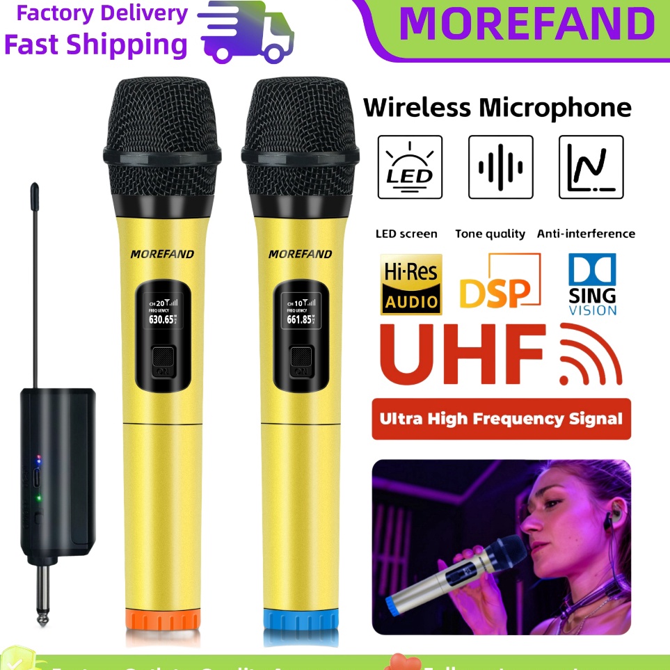 KODE O6K2 Mikrofon mic Mikrofon Wireless Microphone Alat penerima mikrofon profesional mikrofon uhf 