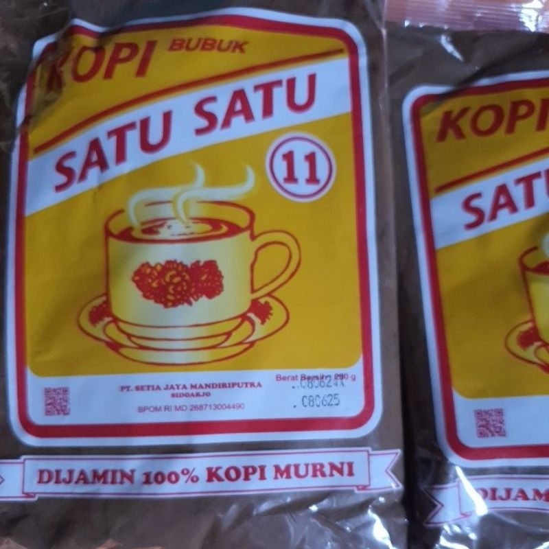 

(READY SIAP KIRIM SESUAI ETALASE) KOPI BUBUK SATU SATU 250 GR SATUSATU KOPI 11