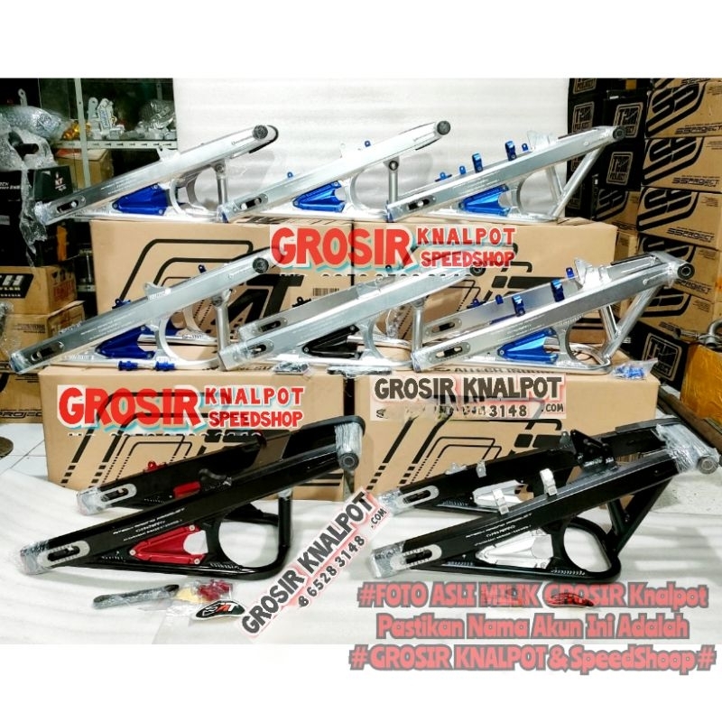 Sasis Swing ARM Aitech ORIGINAL New Model DAILY Race BIG Silver Hitam merah Kawasaki Ninja RR ZX R S