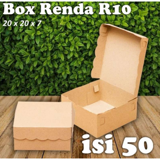 

(E-20) [50 LEMBAR] KARDUS KRAFT R10K / 20X20 OKEY KARDUS 20X20 ISI 50 LEMBAR BOX NASI KARDUS MAKANAN