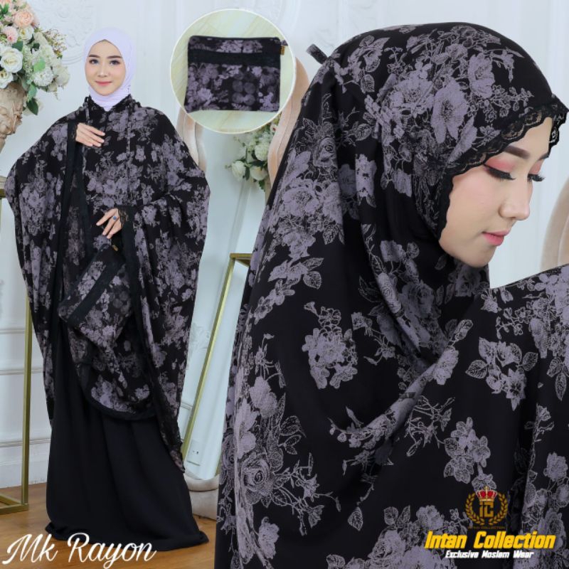 BISA COD MUKENA DEWASA/MUKENA MOTIF BUNGA MAWAR/MUKENA BAHAN RAYON PREMIUM