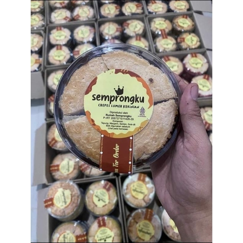 

Crepes Semprongku , cemilan viral Halal Kemasan 250gr
