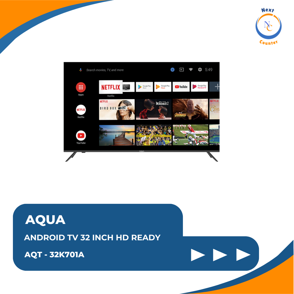 AQUA ANDROID TV 32 INCH HD READY AQT - 32K701A