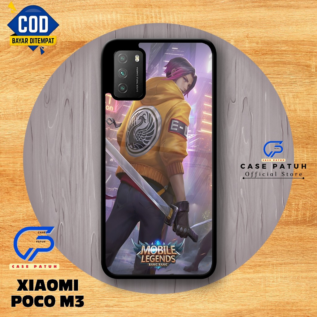 Case Patuh ( CP19 ) - Case Xiaomi Poco M3 Motif Game ML - Hardcase HP – Silikon Case – Bisa COD