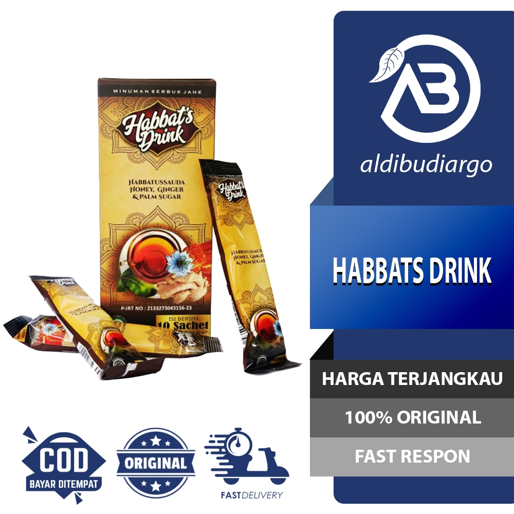

HABBATS DRINK MINUMAN SERBUK JAHE HABBATUSSAUDA MADU GULA AREN 1 BOX ISI 10 SACHET