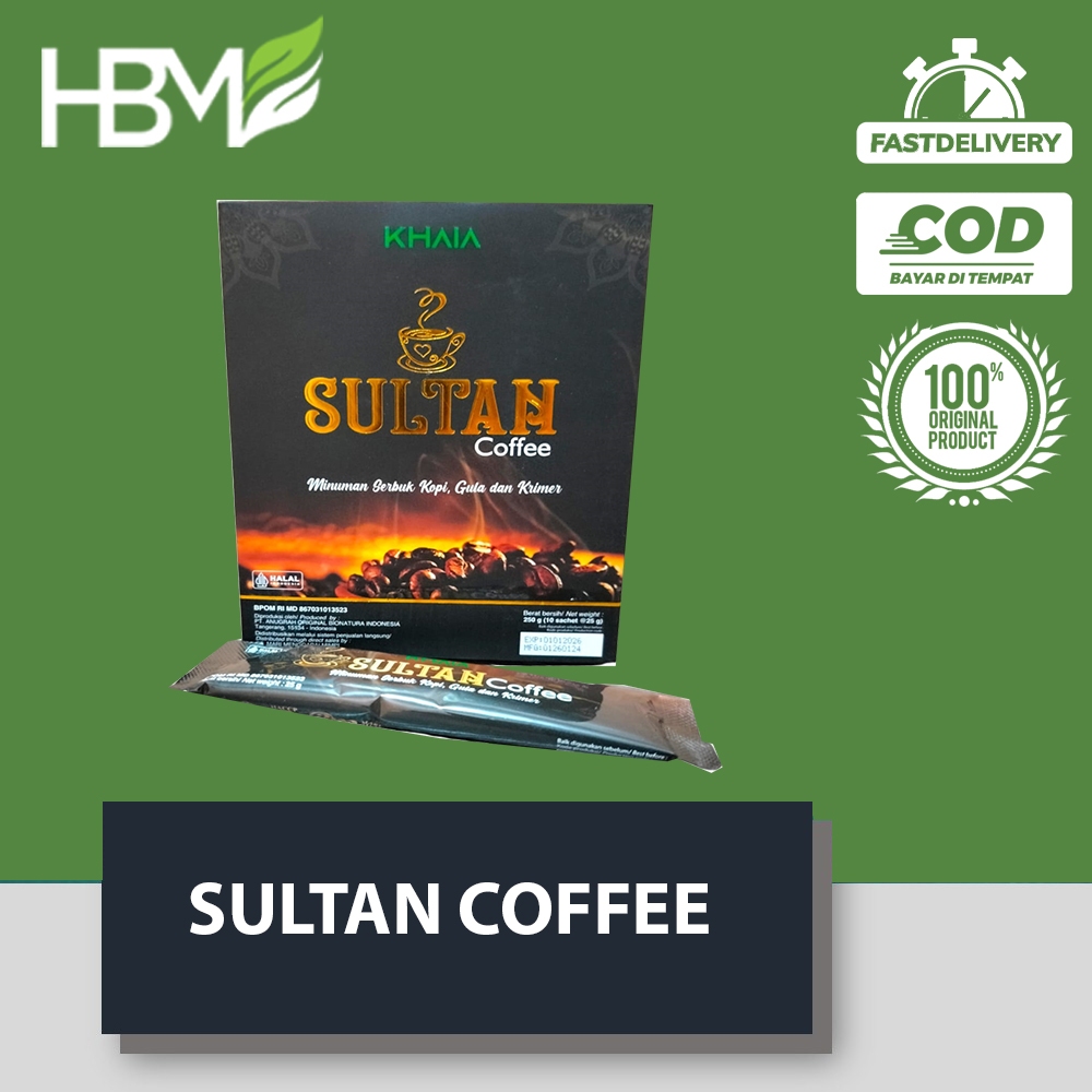 

KOPI SULTAN KHAIA MINUMAN SERBUK KOPI GULA KRIMER ISI 10 SACHET SULTAN COFFEE