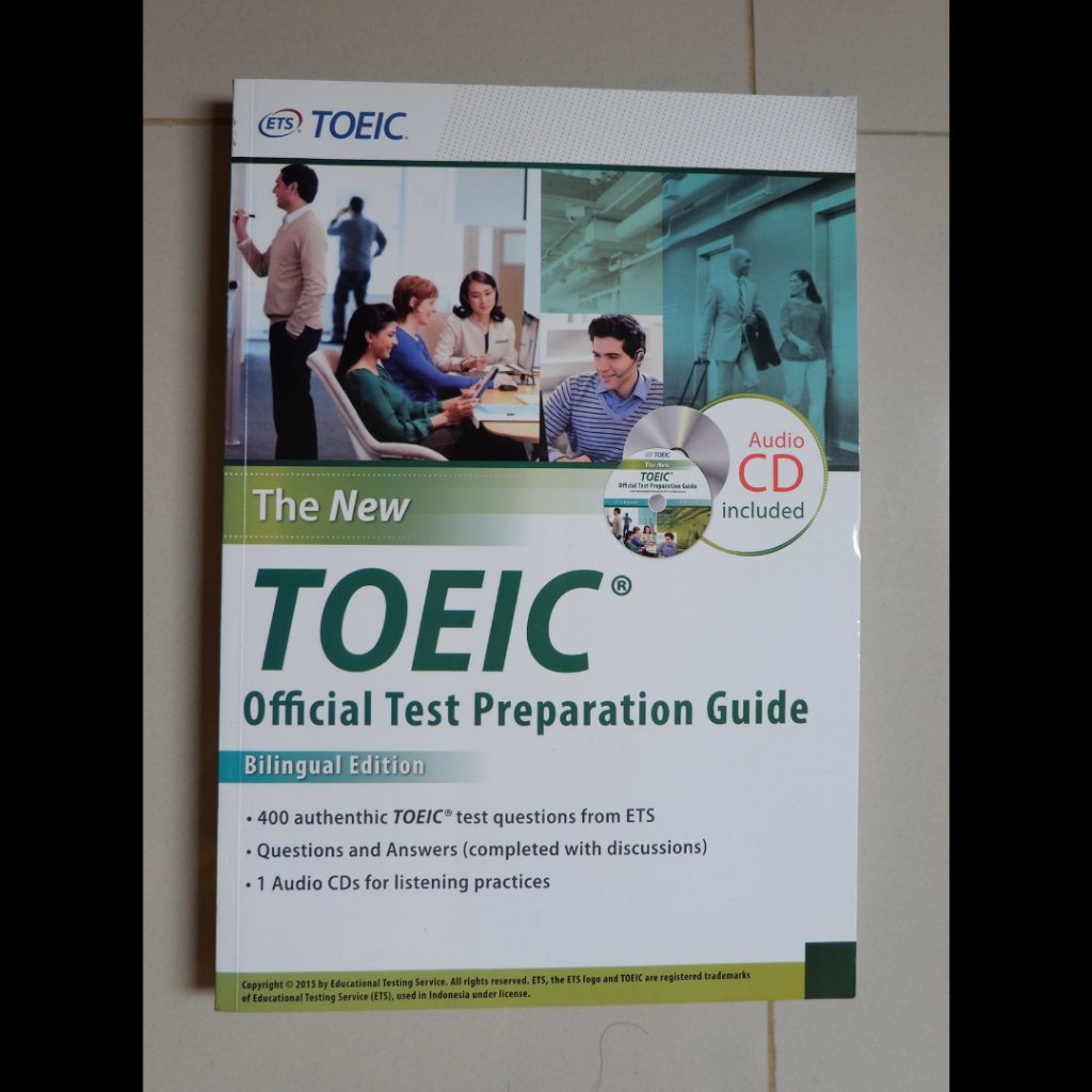 BUKU THE NEW TOEIC : OFFICIAL TEST PREPARATION GUIDE + GLOSSARY POCKET BOOK