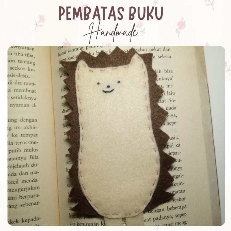 

Pembatas buku flanel- handmade - edisi bear