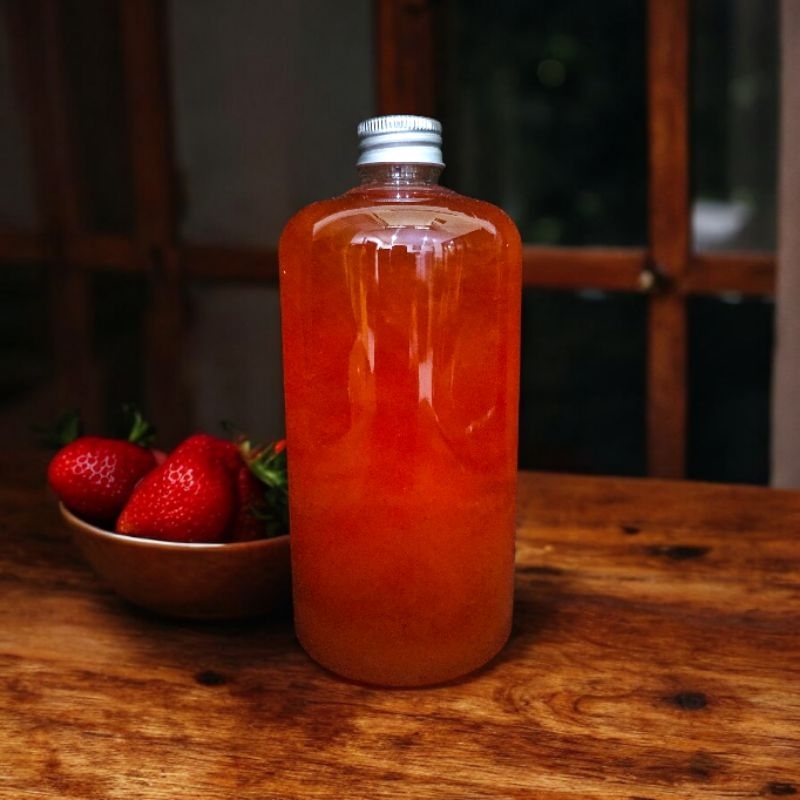 

500 ml - With a Mother - Cuka Strawberry - Stroberi Cider Vinegar