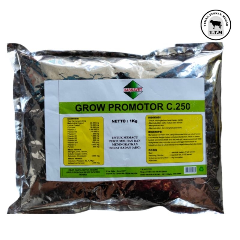BARU.PREMIX KHUSUS PENGGEMUKAN SAPI KAMBING - GROW PROMOTOR- Vitamin Penggemukan  Sapi - Vitamin Pen
