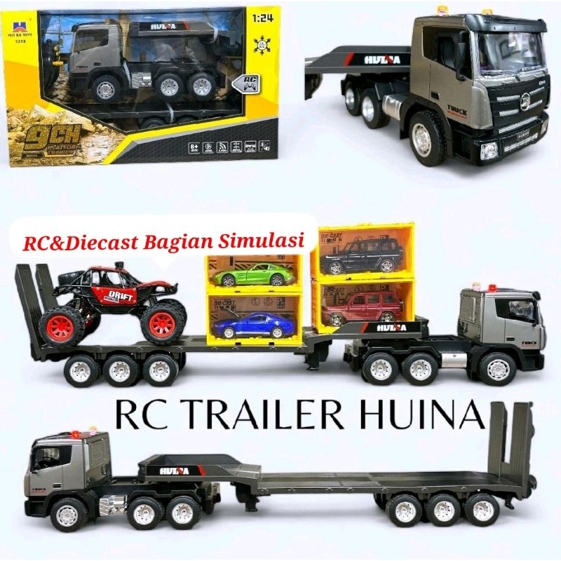 RC TRAILER HUINA MAINAN REMOTE CONTROL ALAT ALAT BERAT