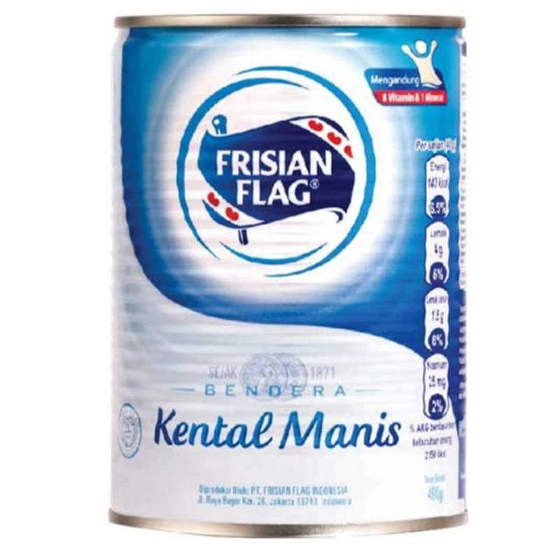 

FRISIAN FLAG Kental Manis Putih 490 gram kaleng