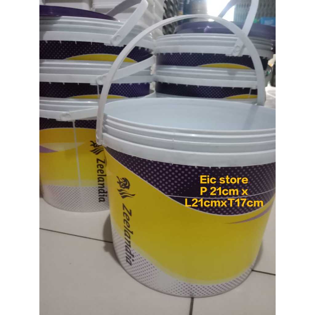 Ember Bekas Cat 5Kg/Ember Hoponik/Pot Hoponik 5Kg  Lengkap Tutup