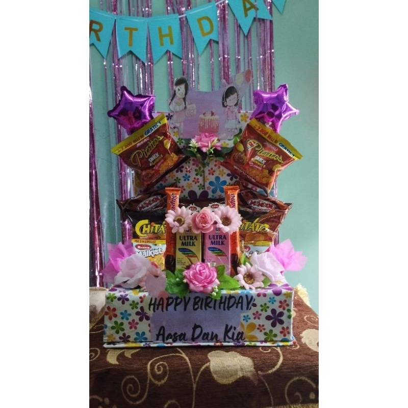 

Buket Snack Ulang Tahun