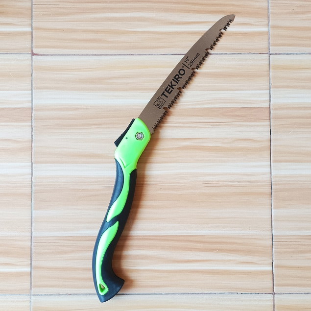Gergaji Dahan Kayu Gergaji Lipat 10 Inch Tekiro