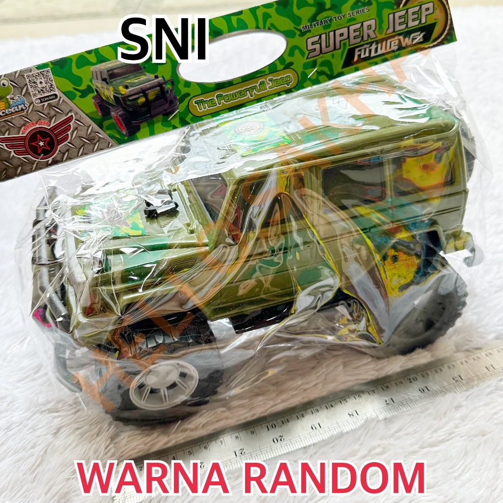 MAINAN OCT 6530 THE POWERFULL JEEP MOBIL JIP TENTARA MILITER MILITARY LORENG CAR BESAR GAGAH KENDARA