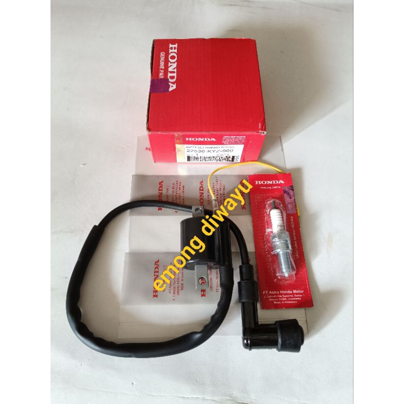 COIL KOIL PENYALAAN 3 ITEM (KYZ) HONDA ORIGINAL SUPRA X 125 HELM IN+SUPRA X 125 FI INJEKSI
