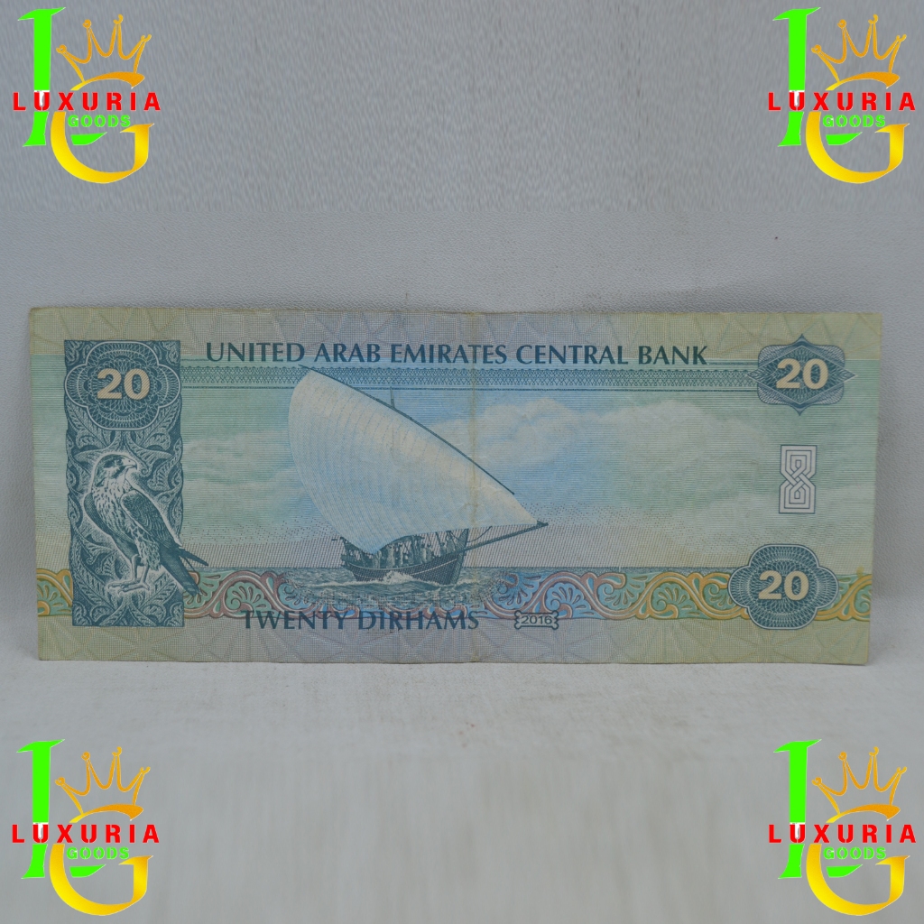 PAKET KOLEKSI SET UANG REAL DIRHAMS U.A.E, 5 lembar, 2016 - 2017