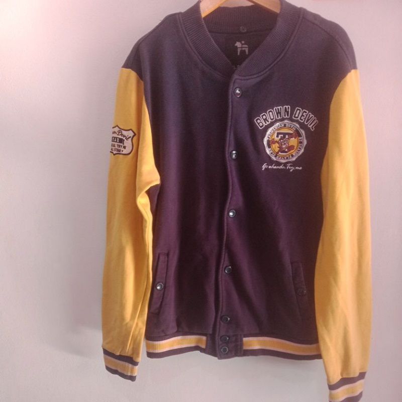LOONEY TUNES VARSITY TAZMANIA DEVIL SIZE L SECOND ORIGINAL